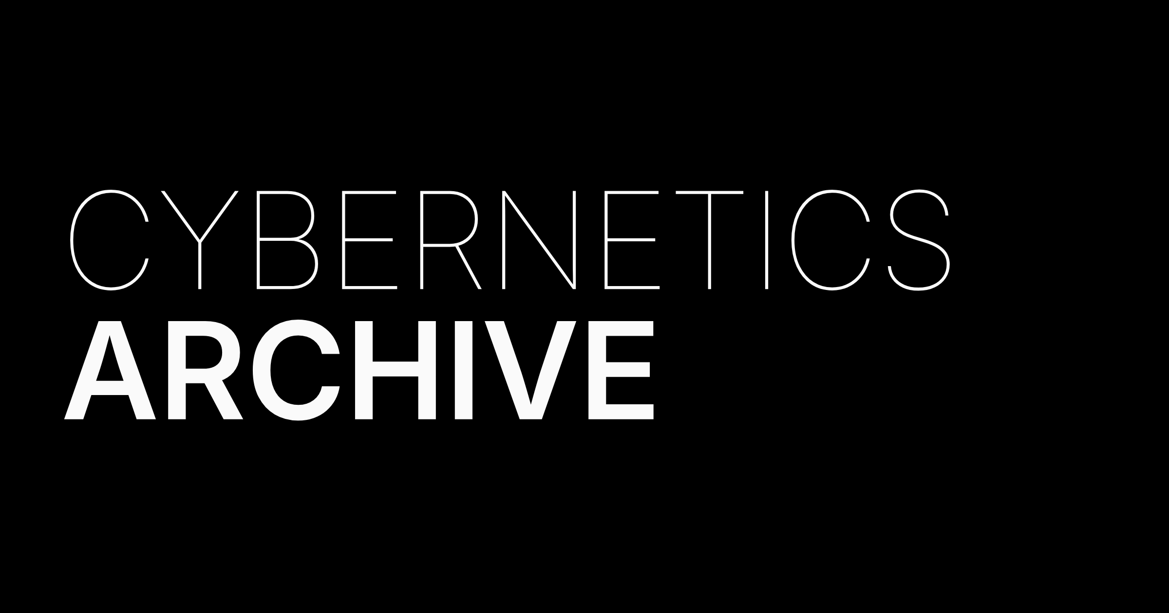 Cybernetics Archive – Cybernetics, Systems, Information
